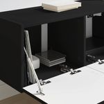 Casa si Gradina - Mobilier - Comode si corpuri - Comode - Dulap TV de perete 2 pcs Negru 60 x 31 x 29.5 cm Lemn compozit - Infinity.ro