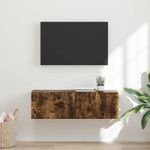 Casa si Gradina - Mobilier - Comode si corpuri - Comode - Dulap TV de perete Pe perete Stejar fumuriu 60 x 31 x 29.5 cm - Infinity.ro