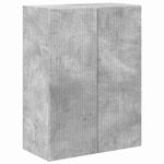 Casa si Gradina - Mobilier - Comode si corpuri - Comode - Dulap TV de perete Pe perete Gri din beton 59,5 x 31 x 80 cm - Infinity.ro