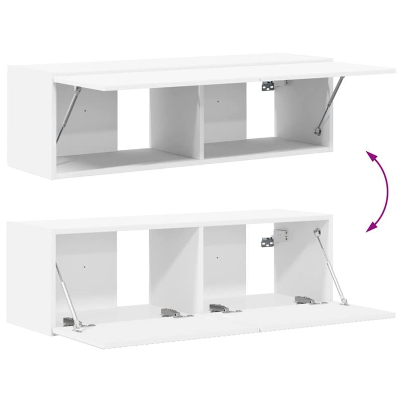 Casa si Gradina - Mobilier - Comode si corpuri - Comode - Dulap TV de perete Alb 60 x 31 x 29.5 cm Lemn compozit - Infinity.ro