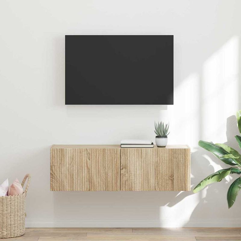 Casa si Gradina - Mobilier - Comode si corpuri - Comode - Dulap TV de perete Sonoma 60 x 31 x 29.5 cm Lemn compozit - Infinity.ro