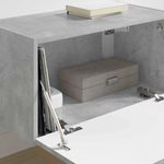 Casa si Gradina - Mobilier - Comode si corpuri - Comode - Dulap TV de perete Beton 60 x 31 x 29.5 cm Lemn compozit - Infinity.ro