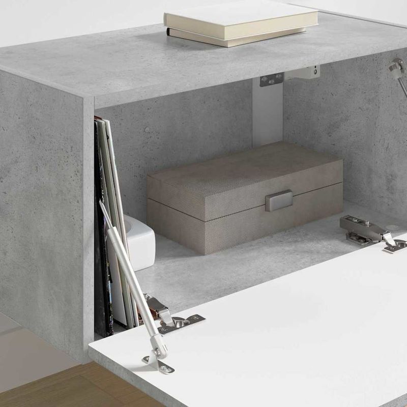 Casa si Gradina - Mobilier - Comode si corpuri - Comode - Dulap TV de perete Beton 60 x 31 x 29.5 cm Lemn compozit - Infinity.ro