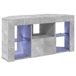 Casa si Gradina - Mobilier - Comode si corpuri - Comode - Sifonier LED pentru TV coltar Gri din beton 103 x 40 x 50 cm - Infinity.ro