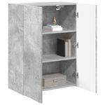 Casa si Gradina - Mobilier - Comode si corpuri - Comode - Dulap TV de perete Pe perete Gri din beton 59,5 x 31 x 80 cm - Infinity.ro