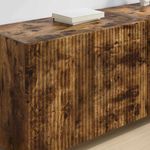 Casa si Gradina - Mobilier - Comode si corpuri - Comode - Dulap TV de perete Pe perete Stejar fumuriu 59,5 x 31 x 40 cm - Infinity.ro