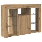 Casa si Gradina - Mobilier - Comode si corpuri - Comode - Sifonier LED pentru TV coltar Stejar Artizanal 108 x 40 x 68 cm - Infinity.ro