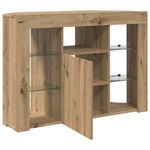 Casa si Gradina - Mobilier - Comode si corpuri - Comode - Sifonier LED pentru TV coltar Stejar Artizanal 108 x 40 x 68 cm - Infinity.ro