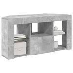 Casa si Gradina - Mobilier - Comode si corpuri - Comode - Sifonier LED pentru TV coltar Gri din beton 103 x 40 x 50 cm - Infinity.ro