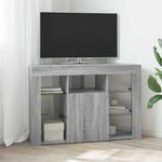 Casa si Gradina - Mobilier - Comode si corpuri - Comode - Sifonier LED pentru TV coltar Gri Sonoma 106 x 40 x 68 cm - Infinity.ro