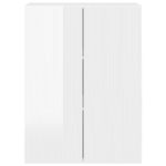 Casa si Gradina - Mobilier - Comode si corpuri - Comode - Dulap TV de perete Alb lucios 59,5 x 31 x 80 cm Lemn compozit - Infinity.ro