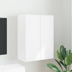 Casa si Gradina - Mobilier - Comode si corpuri - Comode - Dulap TV de perete Alb 59,5 x 31 x 80 cm Lemn compozit - Infinity.ro