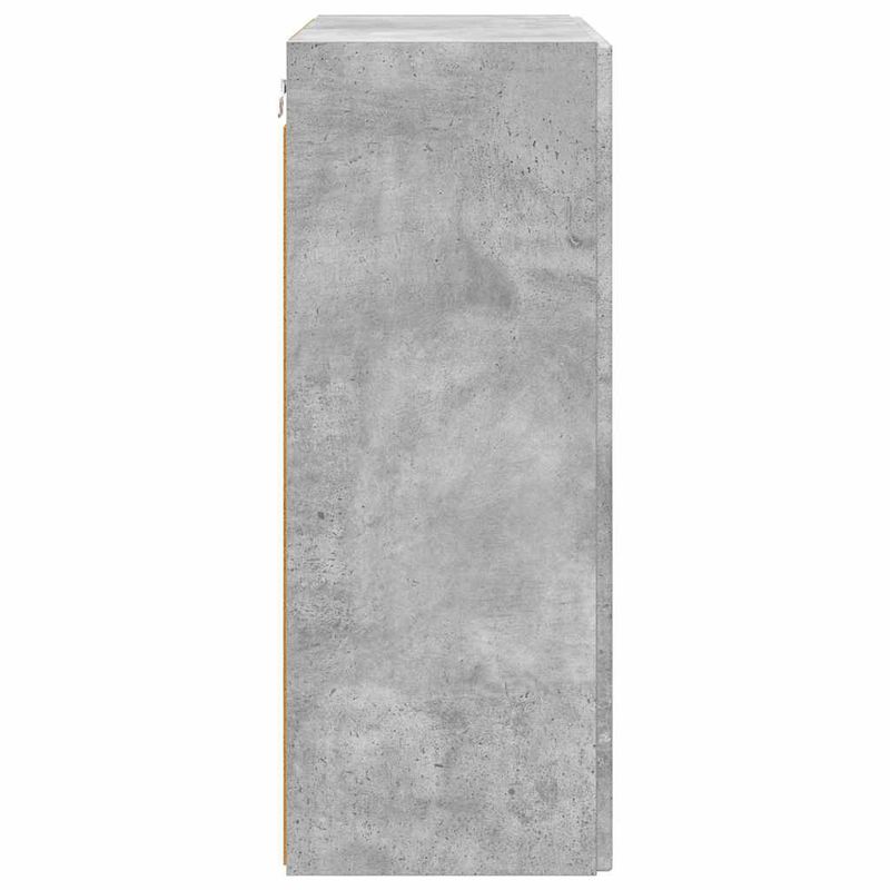 Casa si Gradina - Mobilier - Comode si corpuri - Comode - Dulap TV de perete Pe perete Gri din beton 59,5 x 31 x 80 cm - Infinity.ro