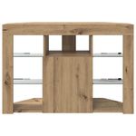 Casa si Gradina - Mobilier - Comode si corpuri - Comode - Sifonier LED pentru TV coltar Stejar Artizanal 108 x 40 x 68 cm - Infinity.ro
