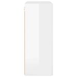 Casa si Gradina - Mobilier - Comode si corpuri - Comode - Dulap TV de perete Alb lucios 59,5 x 31 x 80 cm Lemn compozit - Infinity.ro