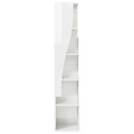 Casa si Gradina - Mobilier - Dulapuri si sifoniere - Dulapuri - Dulap de colt Alb 27,5x27x140cm Lemn compozit - Infinity.ro