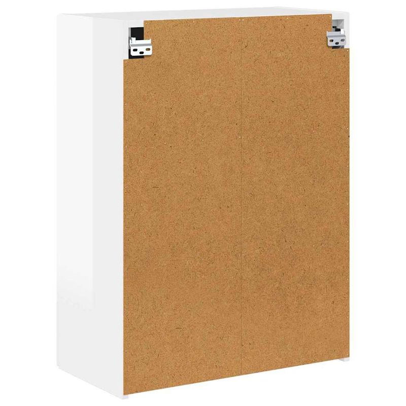 Casa si Gradina - Mobilier - Comode si corpuri - Comode - Dulap TV de perete Alb lucios 59,5 x 31 x 80 cm Lemn compozit - Infinity.ro