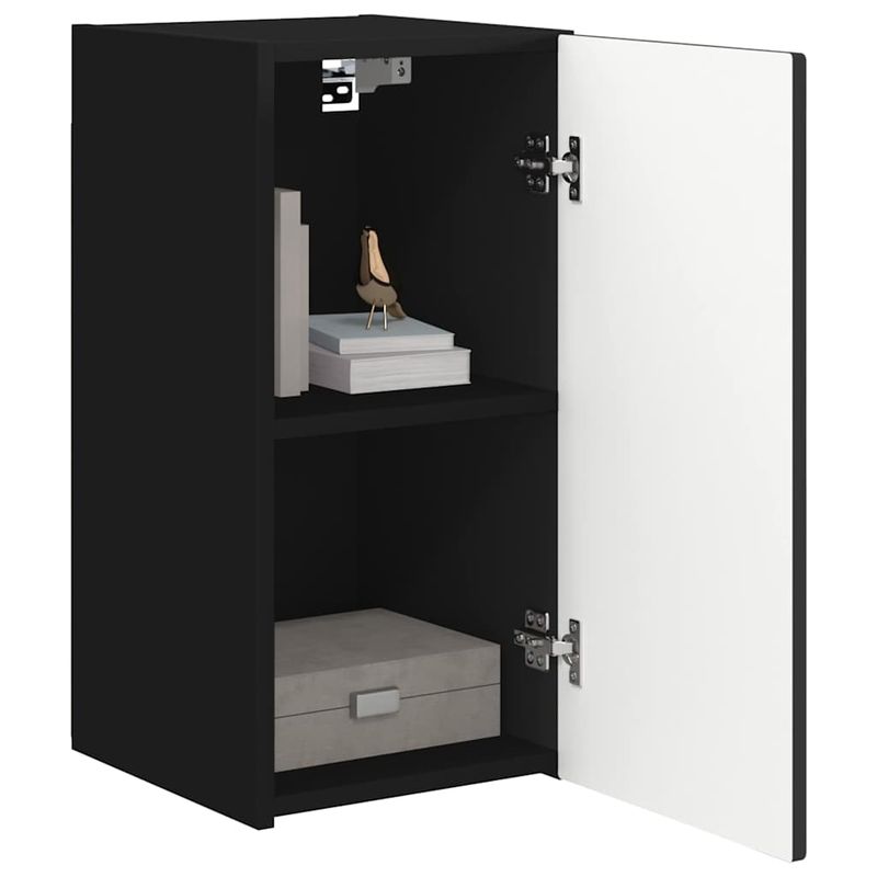 Casa si Gradina - Mobilier - Comode si corpuri - Comode - Dulap TV de perete 2 pcs Negru 30 x 31 x 60 cm Lemn compozit - Infinity.ro