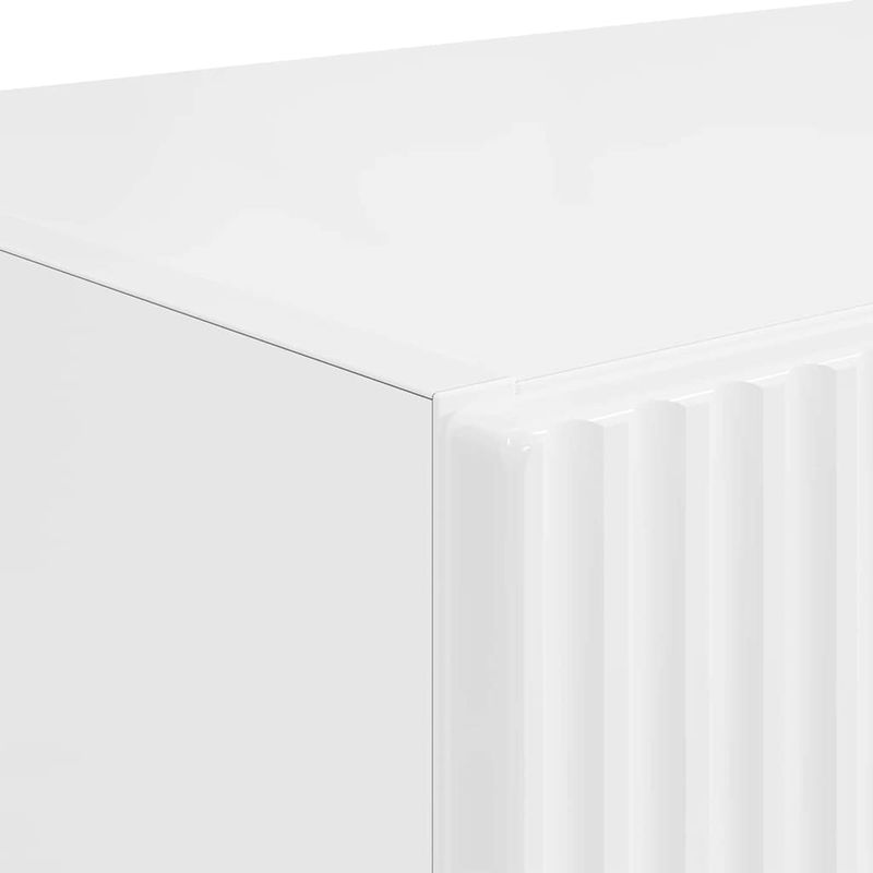 Casa si Gradina - Mobilier - Comode si corpuri - Comode - Dulap TV de perete Alb lucios 59,5 x 31 x 80 cm Lemn compozit - Infinity.ro