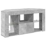 Casa si Gradina - Mobilier - Comode si corpuri - Comode - Sifonier LED pentru TV coltar Gri din beton 103 x 40 x 50 cm - Infinity.ro