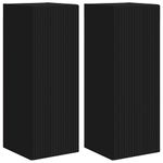 Casa si Gradina - Mobilier - Comode si corpuri - Comode - Dulap TV de perete 2 pcs Negru 30 x 31 x 80 cm Lemn compozit - Infinity.ro