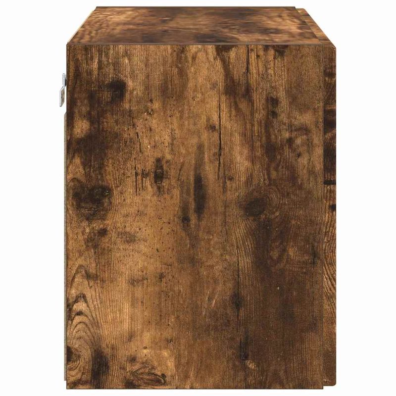 Casa si Gradina - Mobilier - Comode si corpuri - Comode - Dulap TV de perete Pe perete Stejar fumuriu 59,5 x 31 x 40 cm - Infinity.ro