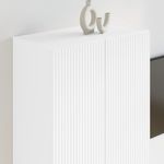 Casa si Gradina - Mobilier - Comode si corpuri - Comode - Dulap TV de perete Alb 59,5 x 31 x 80 cm Lemn compozit - Infinity.ro