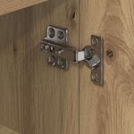 Casa si Gradina - Mobilier - Comode si corpuri - Comode - Sifonier LED pentru TV coltar Stejar Artizanal 108 x 40 x 68 cm - Infinity.ro