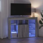 Casa si Gradina - Mobilier - Comode si corpuri - Comode - Sifonier LED pentru TV coltar Gri Sonoma 106 x 40 x 68 cm - Infinity.ro