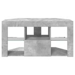 Casa si Gradina - Mobilier - Comode si corpuri - Comode - Sifonier LED pentru TV coltar Gri din beton 103 x 40 x 50 cm - Infinity.ro