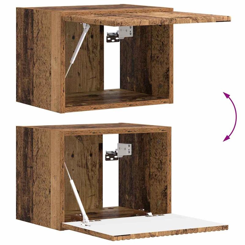 Casa si Gradina - Mobilier - Comode si corpuri - Comode - Dulap TV de perete Pe perete Stejar fumuriu 60 x 31 x 29.5 cm - Infinity.ro