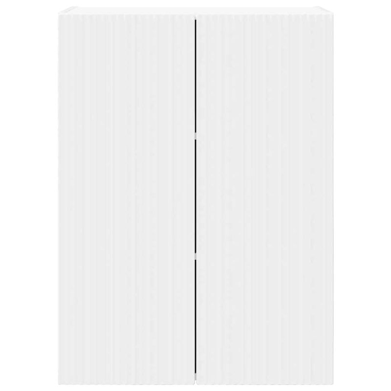 Casa si Gradina - Mobilier - Comode si corpuri - Comode - Dulap TV de perete Alb 59,5 x 31 x 80 cm Lemn compozit - Infinity.ro