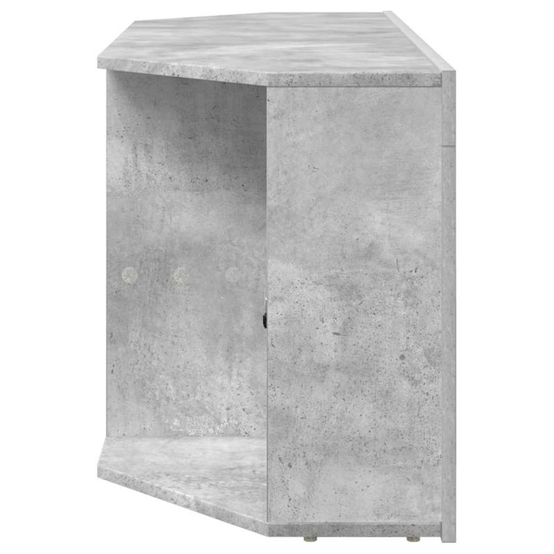 Casa si Gradina - Mobilier - Comode si corpuri - Comode - Sifonier LED pentru TV coltar Gri din beton 103 x 40 x 50 cm - Infinity.ro