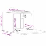 Casa si Gradina - Mobilier - Comode si corpuri - Comode - Dulap TV de perete Sonoma 60 x 31 x 29.5 cm Lemn compozit - Infinity.ro