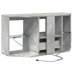 Casa si Gradina - Mobilier - Comode si corpuri - Comode - Sifonier LED pentru TV coltar Gri din beton 103 x 40 x 50 cm - Infinity.ro