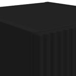 Casa si Gradina - Mobilier - Comode si corpuri - Comode - Dulap TV de perete Negru 30 x 31 x 80 cm Lemn compozit - Infinity.ro