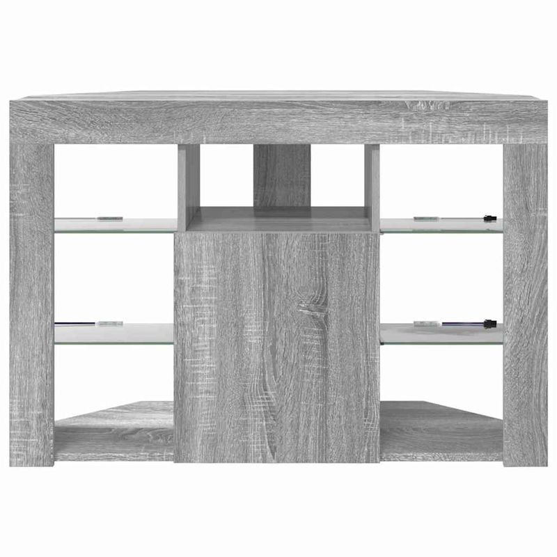 Casa si Gradina - Mobilier - Comode si corpuri - Comode - Sifonier LED pentru TV coltar Gri Sonoma 106 x 40 x 68 cm - Infinity.ro