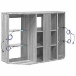 Casa si Gradina - Mobilier - Comode si corpuri - Comode - Sifonier LED pentru TV coltar Gri Sonoma 106 x 40 x 68 cm - Infinity.ro