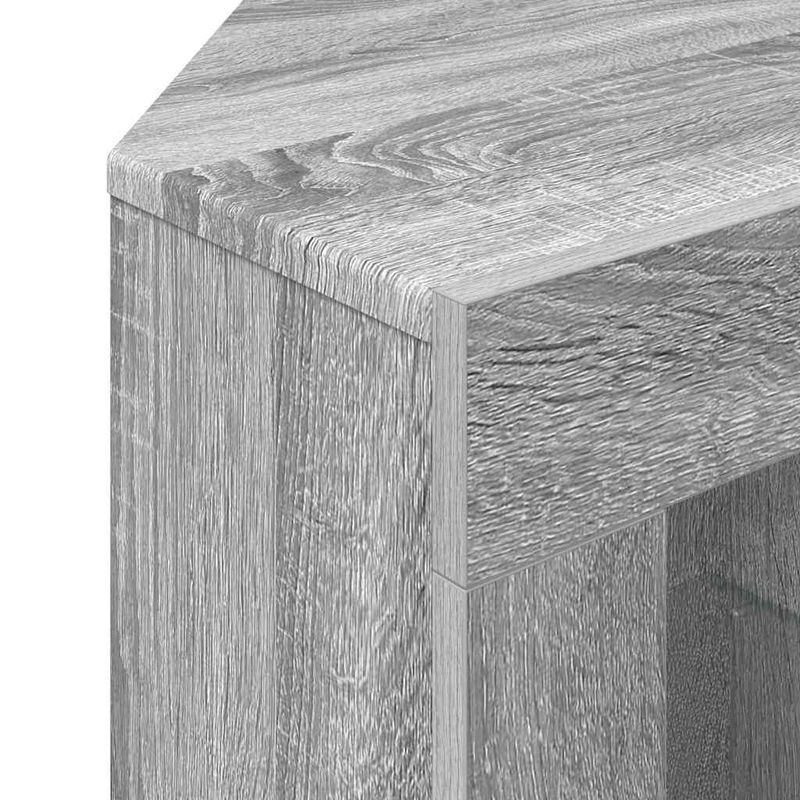 Casa si Gradina - Mobilier - Comode si corpuri - Comode - Sifonier LED pentru TV coltar Gri Sonoma 106 x 40 x 68 cm - Infinity.ro