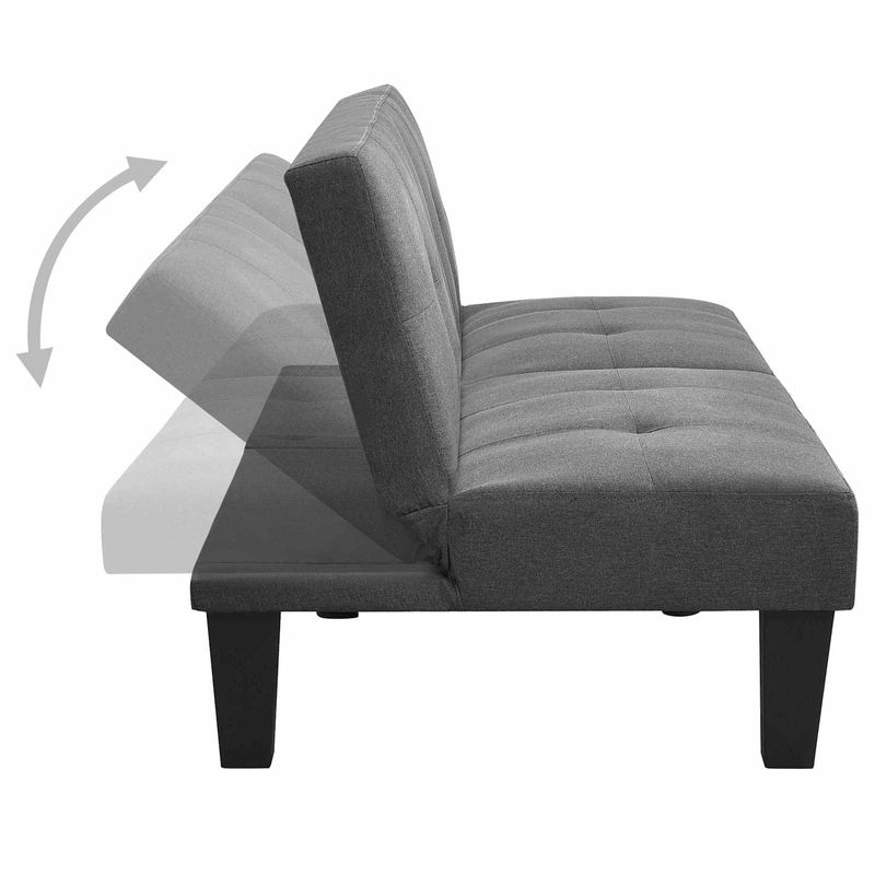 Casa si Gradina - Mobilier - Canapele si coltare - Canapele - Canapele pat Gri deschis 162 x 88 x 36 cm tesatura - Infinity.ro
