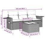 Casa si Gradina - Gradina si terasa - Mobilier exterior - Seturi mobila gradina - Set canapele de gradina cu perne, 4 piese, negru, poliratan - Infinity.ro