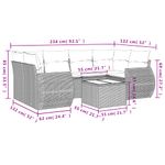 Casa si Gradina - Gradina si terasa - Mobilier exterior - Seturi mobila gradina - Set canapele de gradina cu perne, 7 piese, negru, poliratan - Infinity.ro