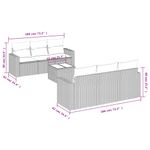 Casa si Gradina - Gradina si terasa - Mobilier exterior - Canapele si fotolii gradina - Set canapele de gradina cu perne, 7 piese, negru, poliratan - Infinity.ro