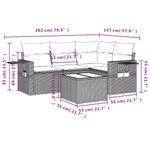 Casa si Gradina - Gradina si terasa - Mobilier exterior - Seturi mobila gradina - Set canapele de gradina cu perne, 5 piese, negru, poliratan - Infinity.ro
