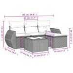 Casa si Gradina - Gradina si terasa - Mobilier exterior - Seturi mobila gradina - Set canapele de gradina cu perne, 5 piese, negru, poliratan - Infinity.ro
