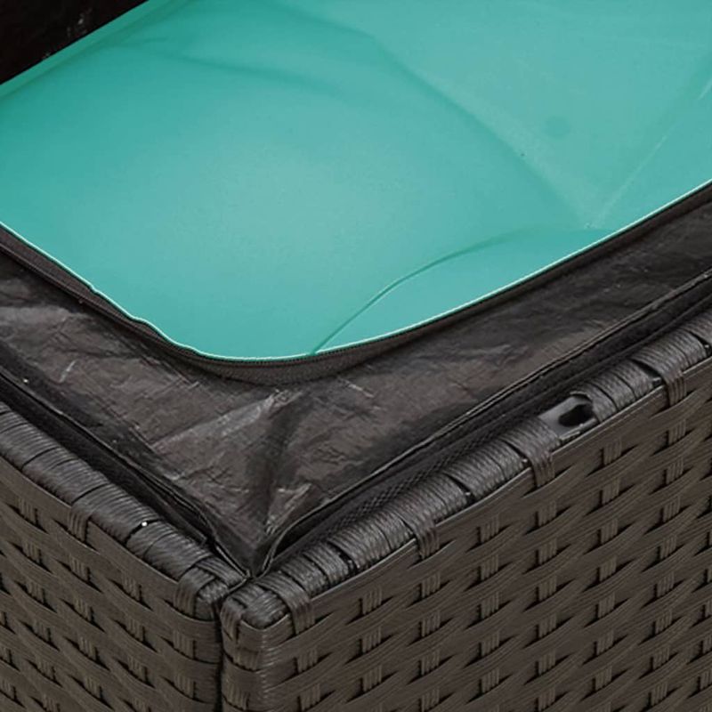 Casa si Gradina - Gradina si terasa - Mobilier exterior - Seturi mobila gradina - Set mobilier de gradina cu perne, 4 piese, negru, poliratan - Infinity.ro