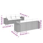 Casa si Gradina - Gradina si terasa - Mobilier exterior - Seturi mobila gradina - Set canapele de gradina cu perne, 7 piese, negru, poliratan - Infinity.ro