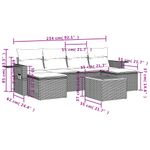 Casa si Gradina - Gradina si terasa - Mobilier exterior - Seturi mobila gradina - Set canapele de gradina cu perne, 7 piese, negru, poliratan - Infinity.ro
