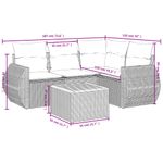 Casa si Gradina - Gradina si terasa - Mobilier exterior - Seturi mobila gradina - Set mobilier de gradina cu perne, 5 piese, negru, poliratan - Infinity.ro