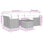 Casa si Gradina - Gradina si terasa - Mobilier exterior - Seturi mobila gradina - Set canapele de gradina cu perne, 7 piese, negru, poliratan - Infinity.ro